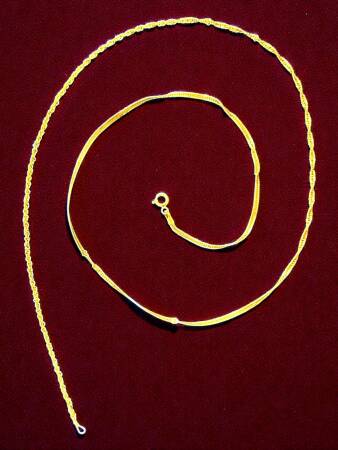 Altın Singapur Zincir Kolye - 2