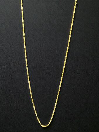 Altın Singapur Zincir Kolye - 