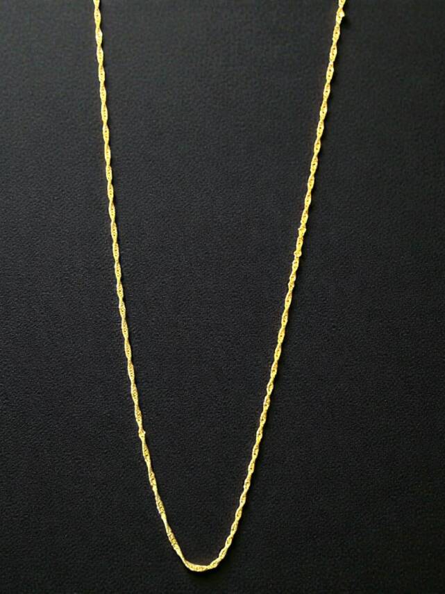 Altın Singapur Zincir Kolye - 1