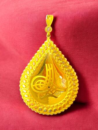 Tuğra Altın Kolye Ucu - 