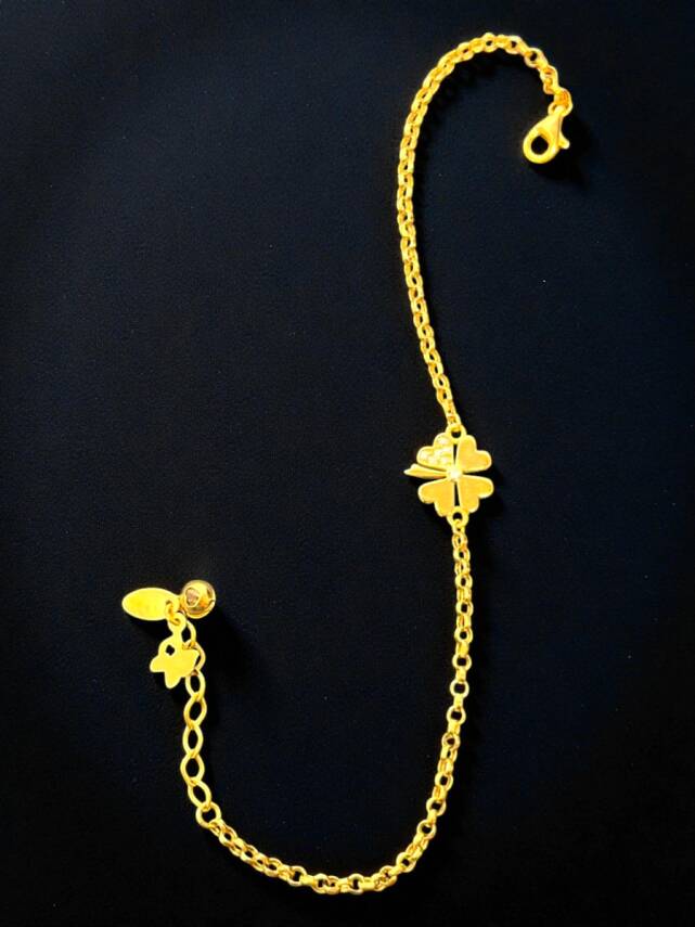 Altın Yonca Bileklik - 4