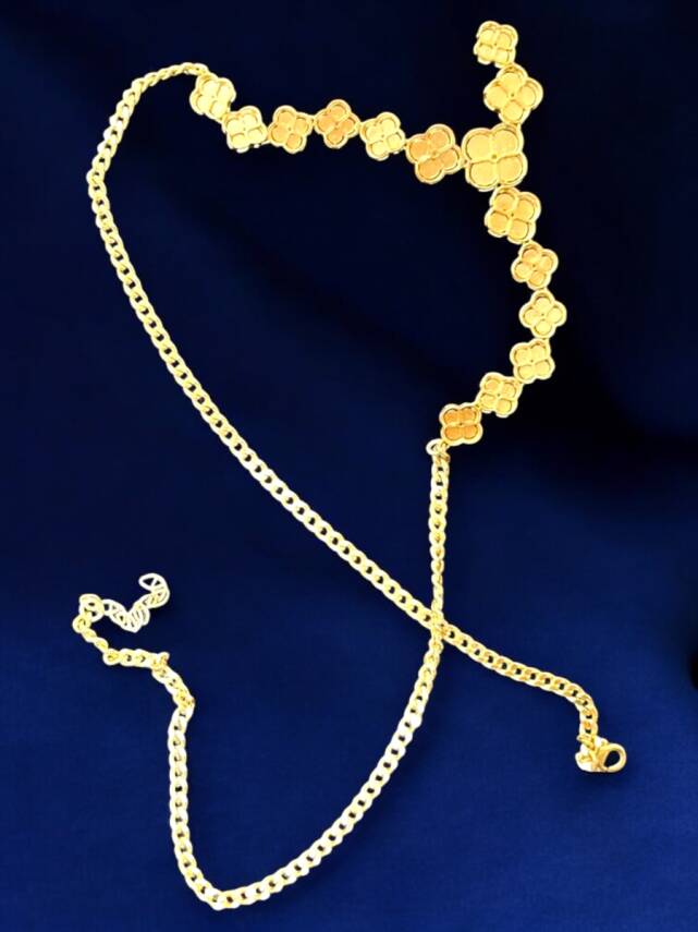 Altın Yonca Kolye - 8