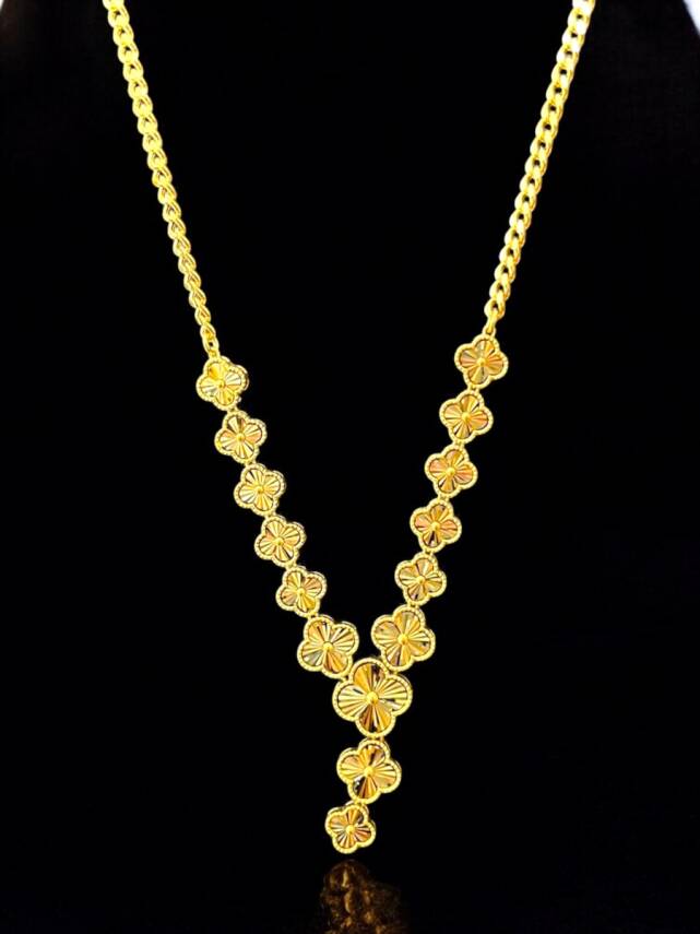 Altın Yonca Kolye - 1