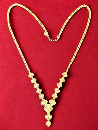 Altın Yonca Kolye - 2