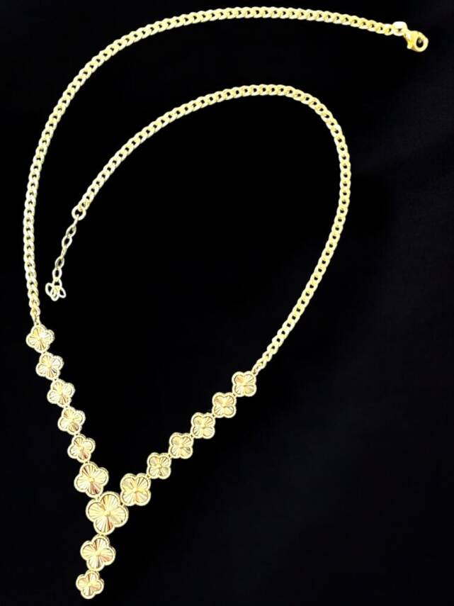 Altın Yonca Kolye - 7