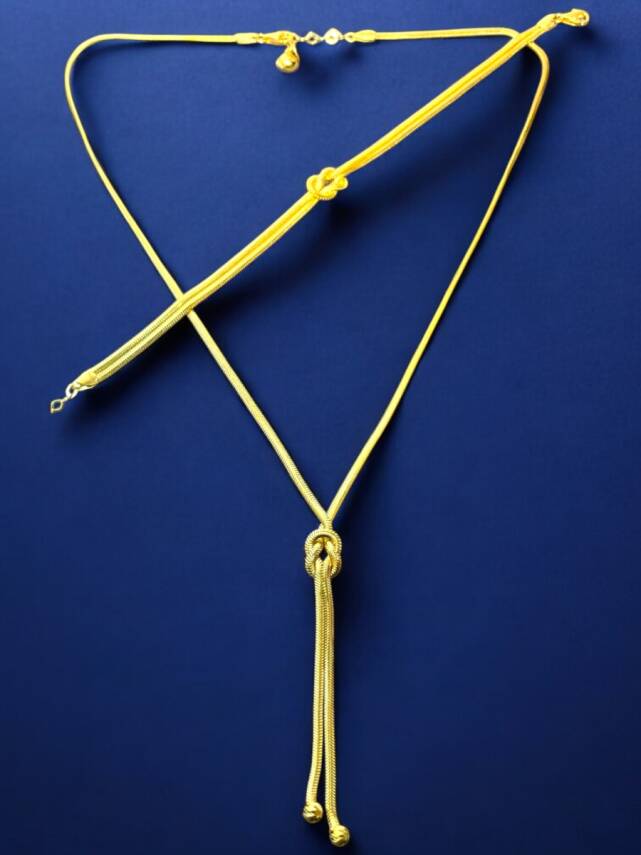 Aşk Düğümü Balıksırtı Altın Takı Seti - 3