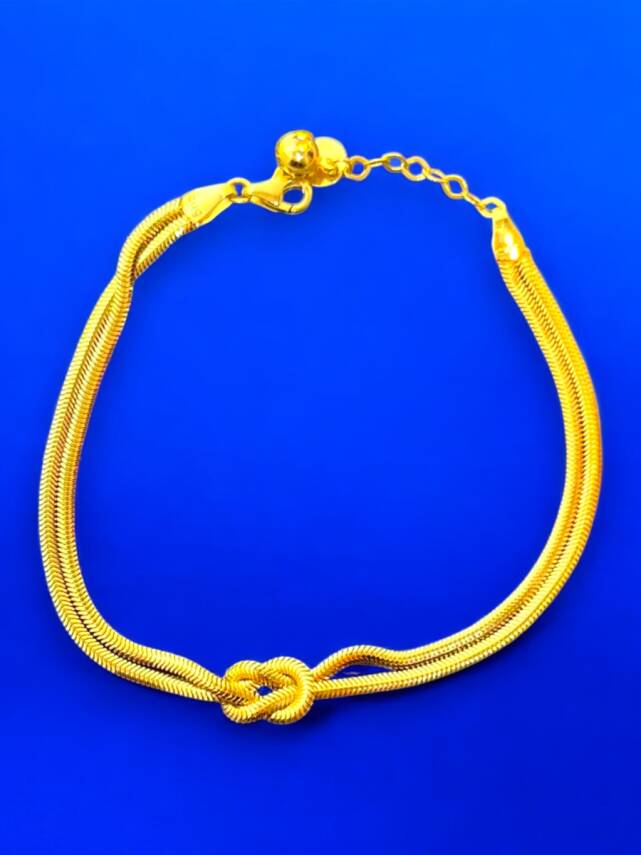 Aşk Düğümü Balıksırtı Altın Takı Seti - 4