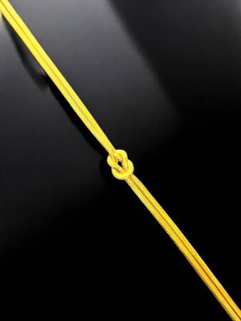 Aşk Düğümü Balıksırtı Altın Takı Seti - 2