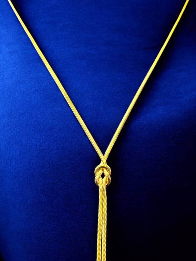 Aşk Düğümü Balıksırtı Altın Takı Seti - 1