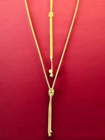 Aşk Düğümü Balıksırtı Altın Takı Seti - 5