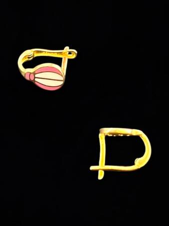 Balon Model Altın Çocuk Küpe - 5