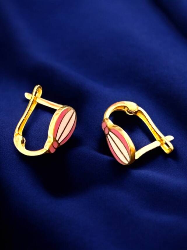 Balon Model Altın Çocuk Küpe - 4