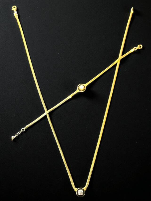 Çağla Model Balıksırtı Altın Set - 6