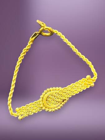 Dorikalı Halat Model Altın Takı Seti - 5