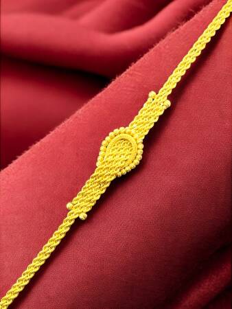 Dorikalı Halat Model Altın Takı Seti - 2