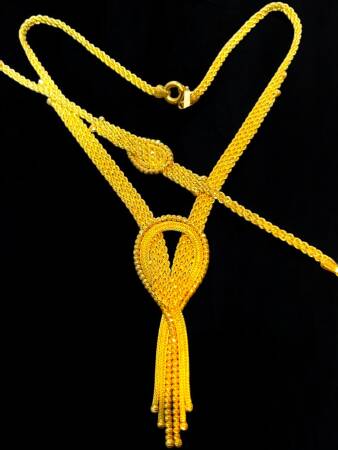 Dorikalı Halat Model Altın Takı Seti - 7