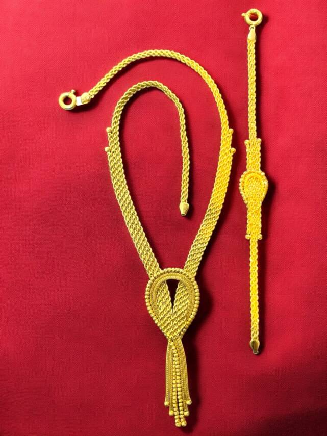 Dorikalı Halat Model Altın Takı Seti - 6