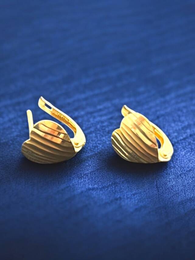 Kalpli Altın Küpe - 5