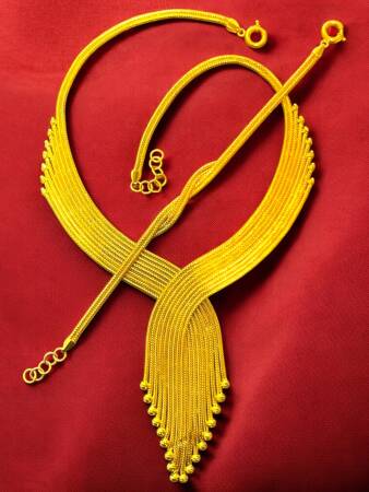 Kalze Altın Takı Seti - 5