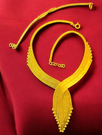 Kalze Altın Takı Seti - 9