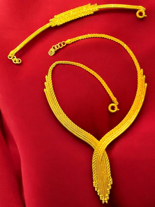 Kalze Altın Takı Seti - 9