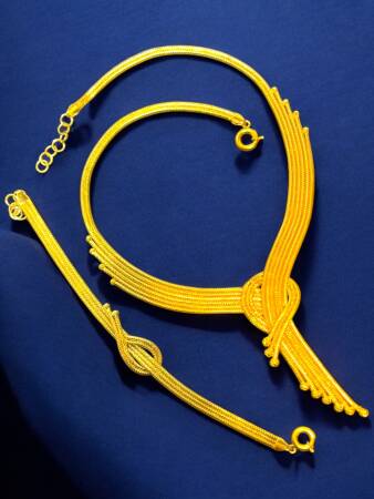 Kalze Altın Takı Seti - 9