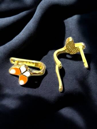 Kelebek Model Altın Çocuk Küpe - 3