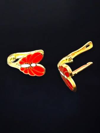 Kelebek Model Altın Çocuk Küpe - 3