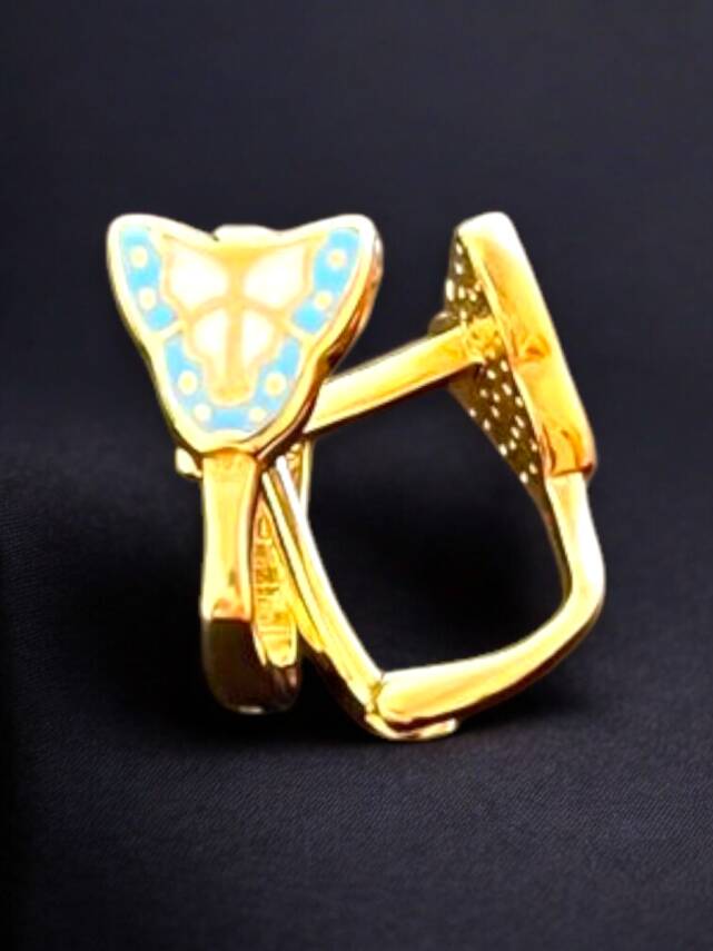 Kelebek Model Altın Çocuk Küpe - 5