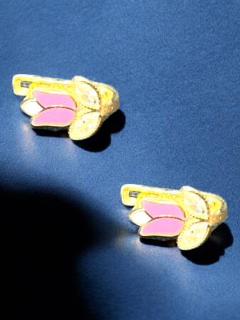 Lale Model Altın Çocuk Küpe - 7