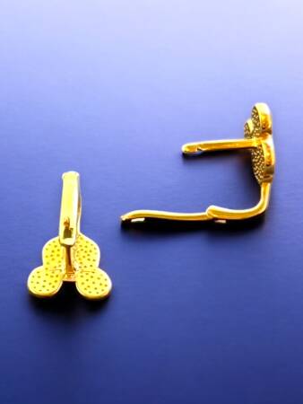 Mickey Mouse Altın Çocuk Küpe - 6