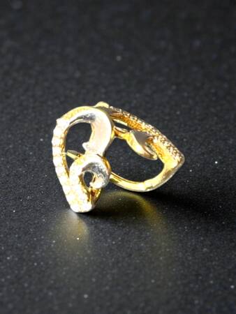 Taşlı Altın Küpe - 6