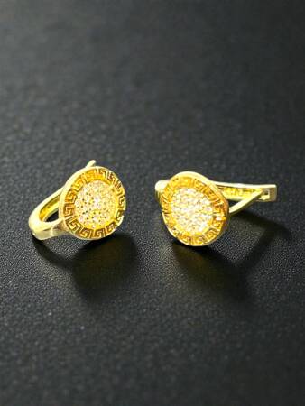 Taşlı Altın Küpe - 3