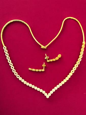 Taşlı Altın Set - 2