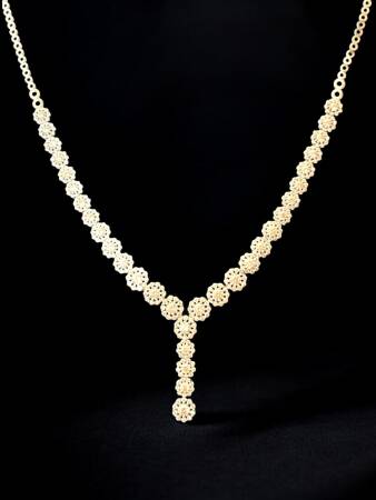 Taşlı Altın Takı Seti - 5