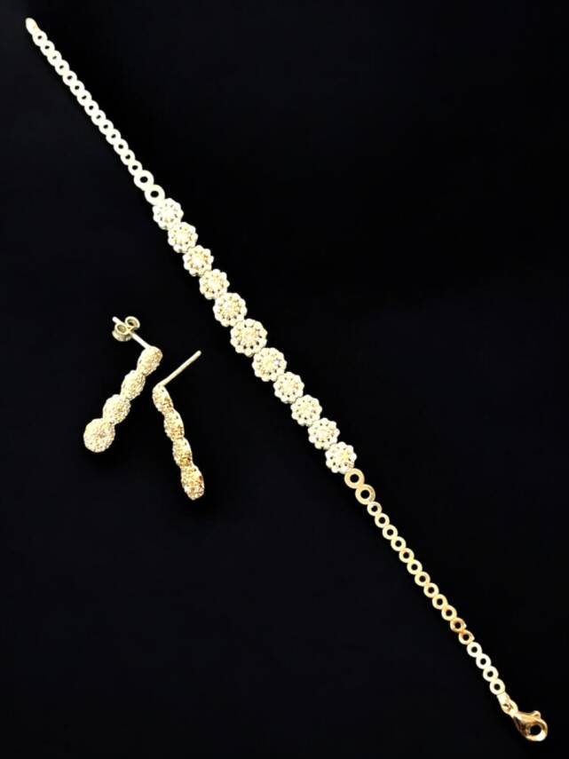 Taşlı Altın Takı Seti - 2