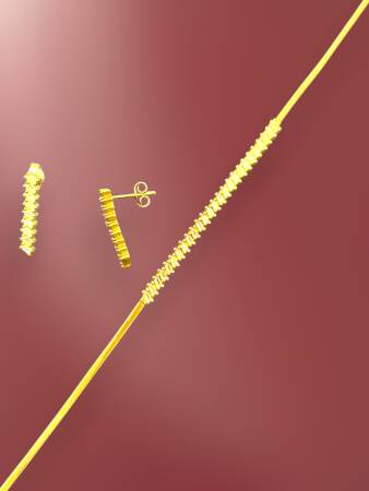 Taşlı Altın Takı Seti - 3