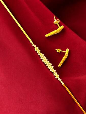 Taşlı Altın Takı Seti - 2