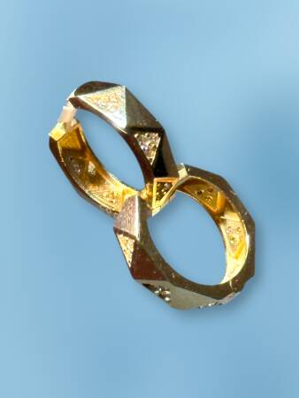 Taşlı Mini Halka Küpe - 2