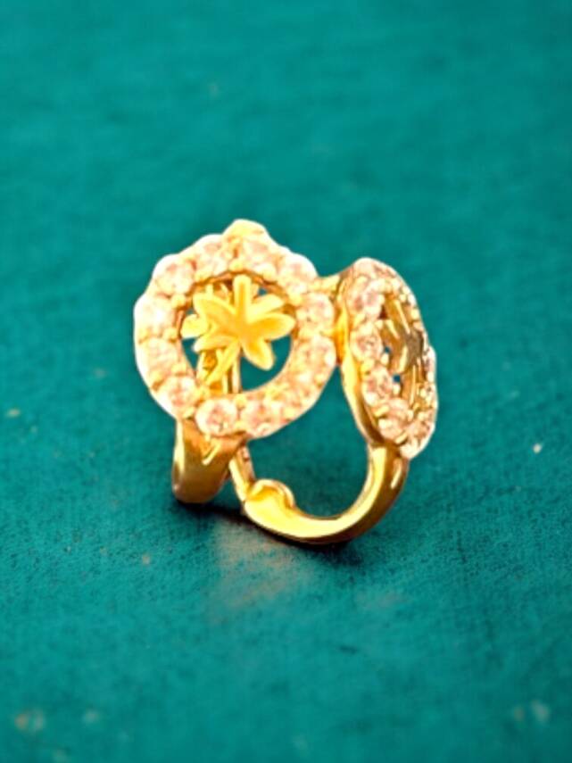 Taşlı Yusufçuk Model Altın Çocuk Küpe - 3