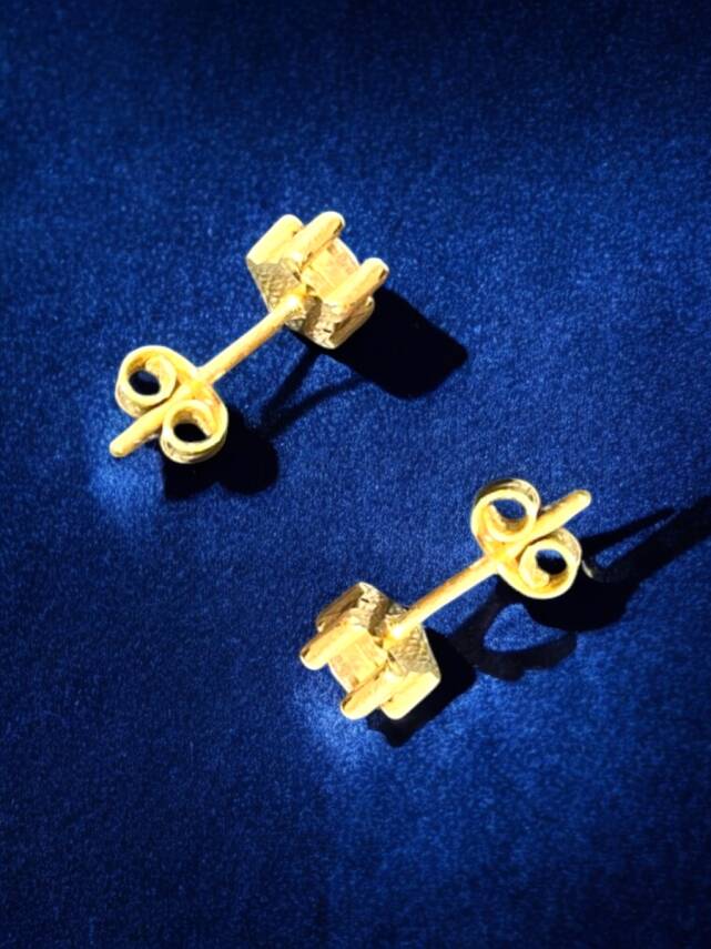 Tektaş Model Altın Top Küpe - 5