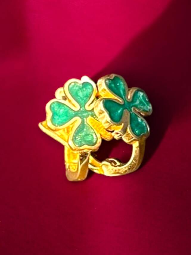 Yonca Model Altın Çocuk Küpe - 8